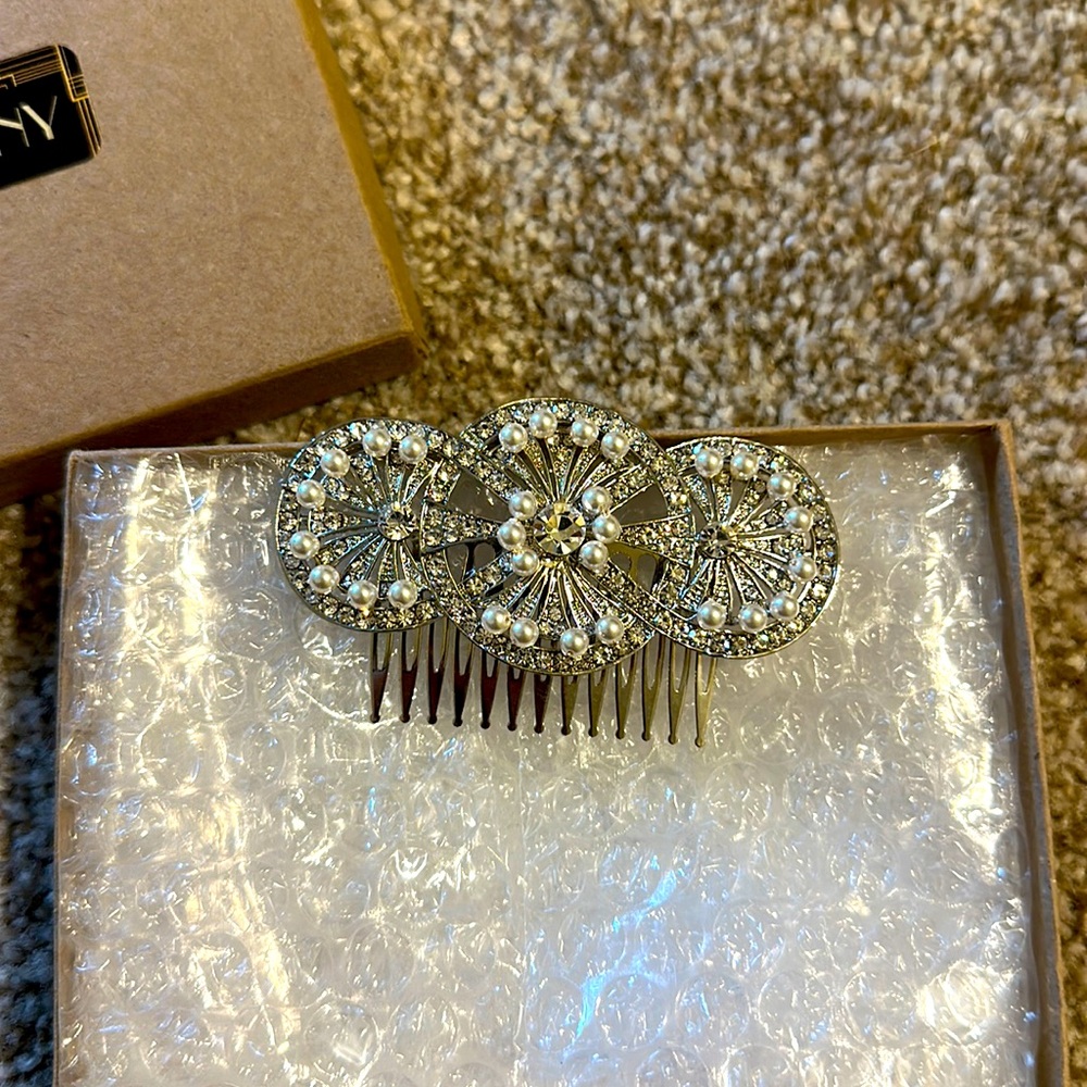 Victorian Style Hair Comb- Wedding Jewelry